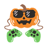 Kürbis Videospieler Halloweenkostüm