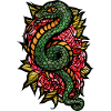 Snake and Roses