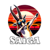 I Love Saiga Antelope Saying