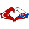 Turkey Slovakia Hands Heart Shape