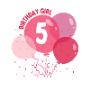 Fille d’anniversaire 5ème anniversaire