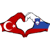 Turkey Slovenia Hands Heart Shape