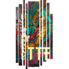 Geometric Dragon Japan Kanji