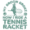 Funny Tennis Player Racket