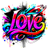 Love Graffiti Lettering