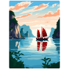 Ha Long Bay Vietnam Islands Travel Poster Souvenir