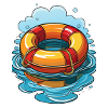 Swimming ring illustration