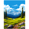 Rocky Mountain National Park Colorado Travel Card