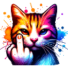 Funny Evil Cat