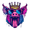 Pig Comic Funny Party