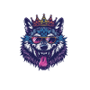 Wolf Comic Funny Party