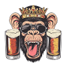 Monkey Beer Funny