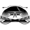 Car black white