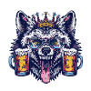 Wolf Beer Funny