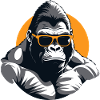 Cool bodybuilder gorilla