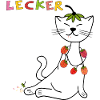 Erdbeeren Katze