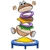 Trampoline Burger Restauration rapide