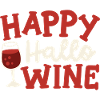 Fröhliches Halloween Wein trinken