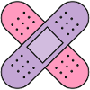 Gips Kreuz Farbe