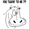 Black hippopotamus