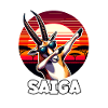 Girl Loves Saiga Antelope