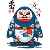 Japanese Daruma Aesthetic Yokai Streetwear