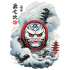 Japanese Daruma Aesthetic Yokai Streetwear