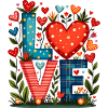 AMOUR - Coeurs et Fleurs