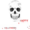 HAPPY halloween skull