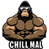 Gorille bodybuilder cool