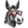 Sunglasses Donkey Hipster