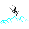 Skiers Mountains 02