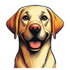 Lächelnder Labradorportrait