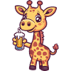 Giraffe Bier Comic Party