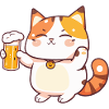 Cat Beer Comic Party