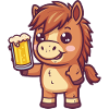Cheval bière bande dessinée