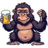 Gorilla Bier Comic Party