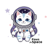 Astronaut Cat Space Cat Design