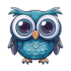 Cute Owl Kawaii Mascot