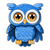 Cute Owl Kawaii Mascot