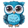 Cute Owl Kawaii Mascot