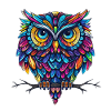 hibou mignon mascotte kawaii