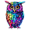 hibou mignon mascotte kawaii