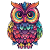 Cute Owl Kawaii Mascot