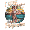 Inspirerende Jeg surfer derfor er jeg polyneser