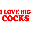 I love big cock