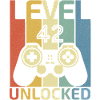 Level 42 Unlocked Funny Video Gamer 42Th Birthday
