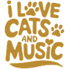 I love cats and music