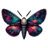 Majestic Celestial Moth - Space Mystic