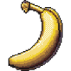 Icône de pixel banane